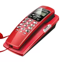 小分机 来电显示 电话机座机 面包机 壁挂小挂机 固定电话 137-红色-来电显示