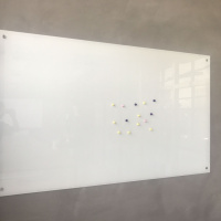 钢化磁性玻璃白板玻璃磁性写字板会议办公教学玻璃黑板定做尺寸 超白直角 90*120