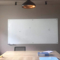 钢化磁性玻璃白板玻璃磁性写字板会议办公教学玻璃黑板定做尺寸 超白直角(外地含安装) 120*180