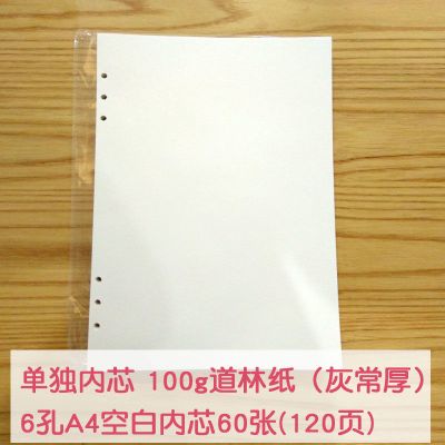 硬面素描速写本a4 手绘空白加厚美术学生用绘画本画画环扣活页本 6孔A4空白内芯60张