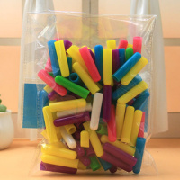 彩色塑料笔套笔帽 握笔器儿童铅笔套铅笔延长器铅笔套一包约100个 笔帽一包约100个(无赠品)