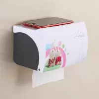 免打孔卫生间纸巾盒塑料厕所浴室防水抽纸卷纸盒置物纸巾架抽纸盒