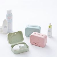 香皂盒带盖旅行便携式密封防水家用浴室卫生间可爱锁扣皂托肥皂盒