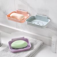 无痕浴室免钉强力肥皂盒卫生间沥水香皂架笑脸卡通皂盒粘贴置物架