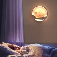 现代简约卧室床头儿童壁灯创意背景墙灯北欧过道走廊客厅壁灯