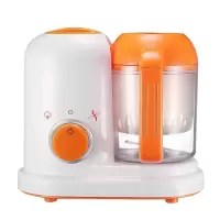 鸿美达迷你婴儿辅食机多功能蒸煮搅拌一体机榨汁机研磨器|橘色辅食机