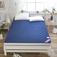 床垫家用1.5米1.8米床垫加厚单双人可折叠褥子打地铺1.2米 蓝色4D透气网格约6公分 1.5*1.9米