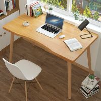 北欧电脑桌台式家用学习办公写字桌餐桌简易现代卧室学生实木书桌