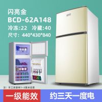 冰箱家用小型二人特价两门宿舍小冰箱单人迷你租房双门电冰箱|62A148金色双门节能款/一级能效