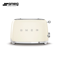 SMEG斯麦格 意大利进口 复古烤面包机不锈钢 多士炉 早餐机三明治吐司机两片式TSF01多色可选 奶油白