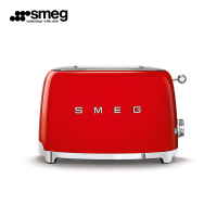 SMEG斯麦格 意大利进口 复古烤面包机不锈钢 多士炉 早餐机三明治吐司机两片式TSF01多色可选 魅惑红