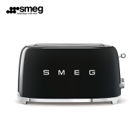 SMEG斯麦格 意大利进口 复古烤面包机四片式 多士炉 早餐机三文治吐司机不锈钢家用 耀岩黑