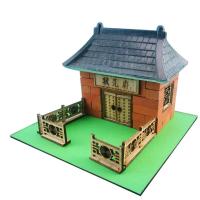 仿真建筑手工拼搭制作DIY小屋别墅盖造房子模型一人拼搭一间房