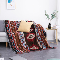 北欧几何图案网红加厚沙发毯子沙发巾全盖沙发套防尘罩民宿装饰毯|基利姆 90*90cm