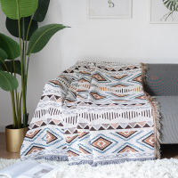 北欧几何图案网红加厚沙发毯子沙发巾全盖沙发套防尘罩民宿装饰毯|伊利诺伊 90*210cm