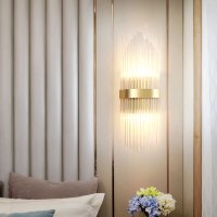 后现代水晶壁灯轻奢酒店卧室床头灯创意北欧客厅电视背景墙走廊灯