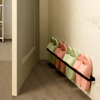 浴室拖鞋架壁挂免打孔卫生间毛巾杆置物架厕所夹缝收纳架沥水鞋架D4