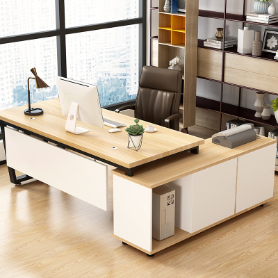 办公桌椅组合现代电脑桌经理主管桌单人办公桌老板桌大班台