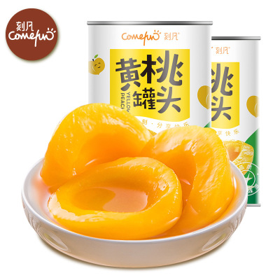 砀山黄桃罐头水果罐头鲜果捞新鲜水果大罐对开罐装