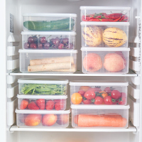 保鲜盒冰箱专用带盖食品级塑料密封盒蔬菜水果收纳盒子透明便当盒