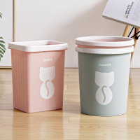 厨房无盖垃圾桶大号 创意家用客厅压圈纸篓卫生间厕所塑料垃圾篓