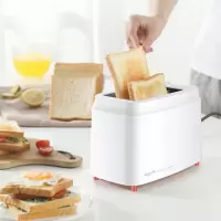 烤面包机家用早餐机/三明治机多士炉吐司机小型O5|白色