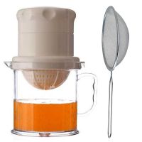 家用手动榨汁机宝宝榨汁机两用小型婴儿榨橙汁石榴西瓜苹果梨黄瓜M3|高品质-白色+不锈钢过滤网