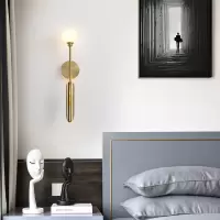 全铜壁灯客厅创意欧式现代简约电视背景墙灯卧室床头壁灯