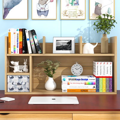 书架简易桌面书桌上的学生置物收纳办公多层架子整理办工作小型放
