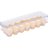 鸡蛋盒冰箱侧门收纳盒厨房放鸡蛋的盒子蛋格蛋架蛋盒鸡蛋架托神器|单层14格