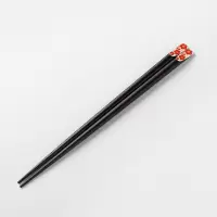 日式情侣筷子创意 铁木筷子单人装一人一色家用档个性木质餐具|铁木尖头筷子[梅花]