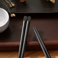 合金筷家用10双装档耐温酒店寿司餐厅日式料理尖头筷子|225mm斜头日式5双