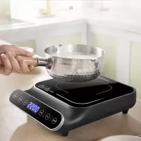 迷你电陶炉家用爆炒大功率智能煮茶器小型电淘炉静音光波炉|(2020)炭黑单环