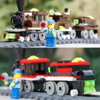 兼容积木火车拼装玩具铁路轨道列车我的托马斯小火车积木