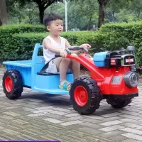 儿童手扶电动拖拉机东方红玩具可坐人小孩宝宝手扶拖拉机|拖拉机