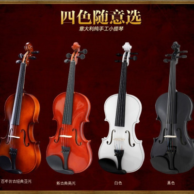 小提琴儿童初学者入门练习考试全手工成人乐器送赠品