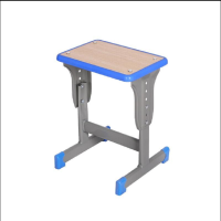 致恒华木钢木学生凳单柱ZHHM-X008（单人）