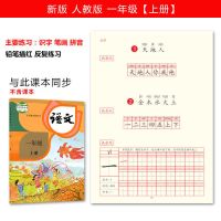 一年级字帖人教版二年级练字帖同步语文课本上下册小学生练字本|(400字)一年级上册 人教版课本同步适用于6-12岁