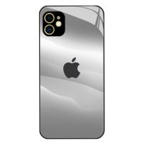 原标logo纯色苹果11手机壳iPhone12/7/8plus/xr玻璃11pro男女6s套