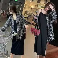 产后期哺乳装宝妈喂奶衣潮辣妈秋季外出时尚大码女装显瘦两件套装
