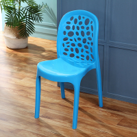 云青丞 塑料椅子简约靠背凳子艺术餐椅家用大人经济型塑胶椅加厚镂空椅子欧因