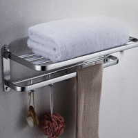 毛巾架HY-247折叠浴巾架卫生间毛巾架太空铝置架