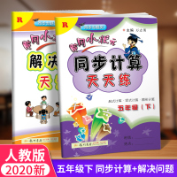 2020春 黄冈小状元 同步计算天天练+解决问题天天练 全2册 五年级下册 人教版小学生5年级下册数学同步口算竖式计