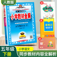 2020新版 小学教材全解五年级下册语文人教版 小学五年级下册语文书教材同步学习工具书教辅资料 薛金星五年级下册语文全解