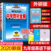 正版 2020 新版薛金星外研版中学教材全解初中英语9九年级下册英语中学教材全解外语教研版初三下册英语外语教学与研究