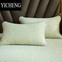 YICHENG冰丝枕头套一对装纯色夏季枕套枕头内胆套夏天凉枕48cmx74cm单个