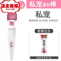 av按摩震动棒私处安慰器具高潮自慰专用阴蒂刺激自尉女性用品qr欢乐小鸟 私宠av棒+情趣润滑油1瓶