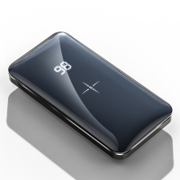 PZOZ手机无线充电接收器贴片iPhone7Plus苹果6华为ma|♥无线充电宝[镜面黑]