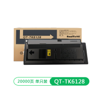 钤拓QT-TK6128粉盒 适用京瓷M4132idn复印机碳粉墨粉筒 tk-6128打印机墨盒粉仓 黑色