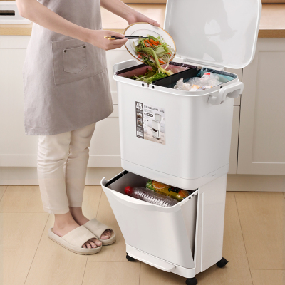 分类垃圾桶家用带盖厨房客厅创意卫生间卧室北欧大号脚踏拉圾圾筒